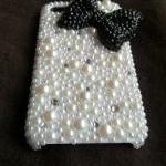 Bling Crystal black Bow Rib..