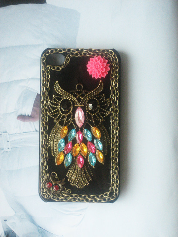 Finished case--Owl New Hard Fitted Case For iphone 4 & iphone 4S---O03